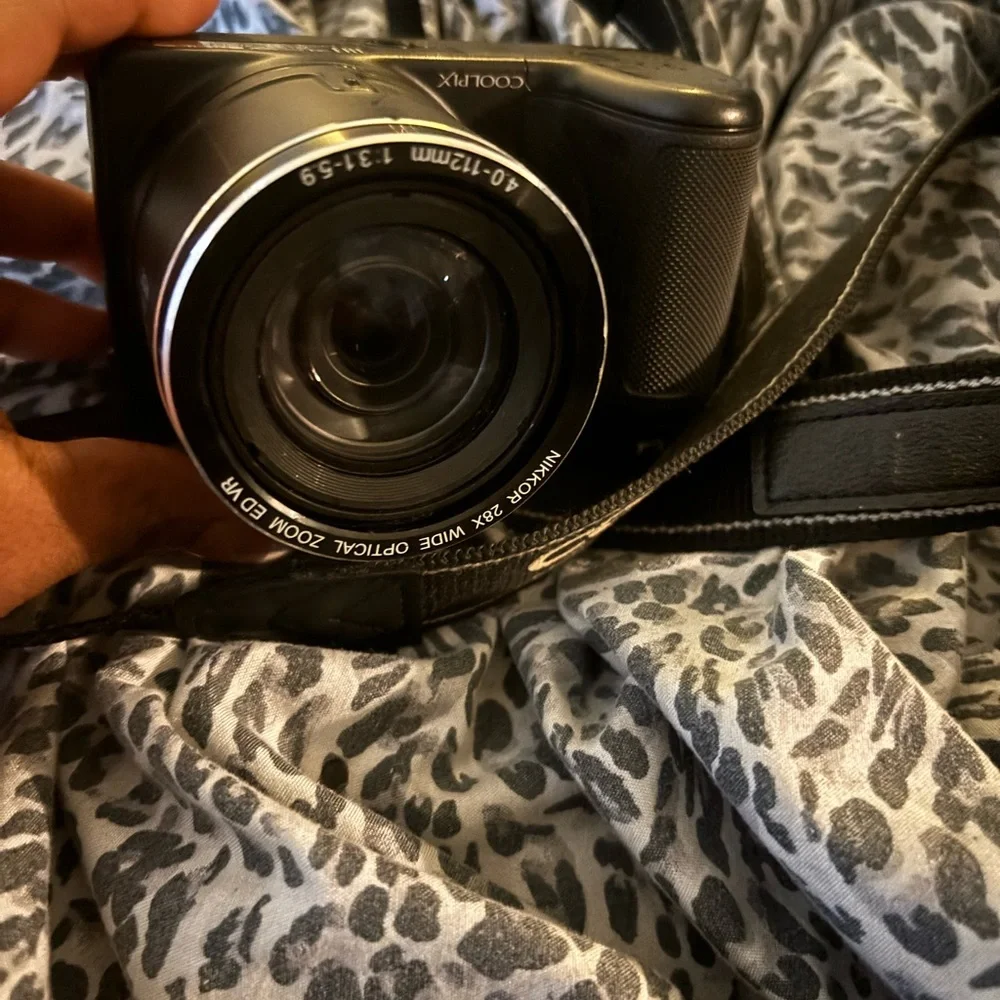 Nikon Black Digital Camera with Zoom Lens